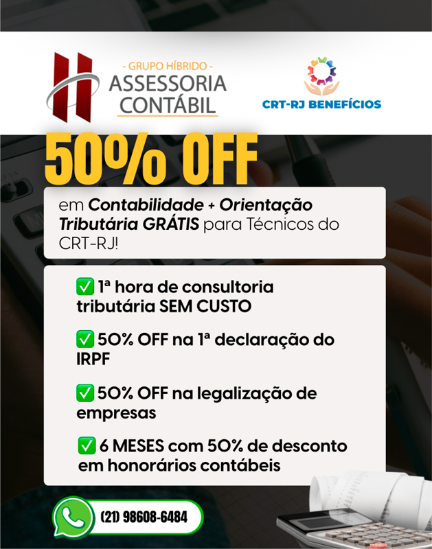 50% OFF em Assessoria Contábil com o Grupo Híbrido