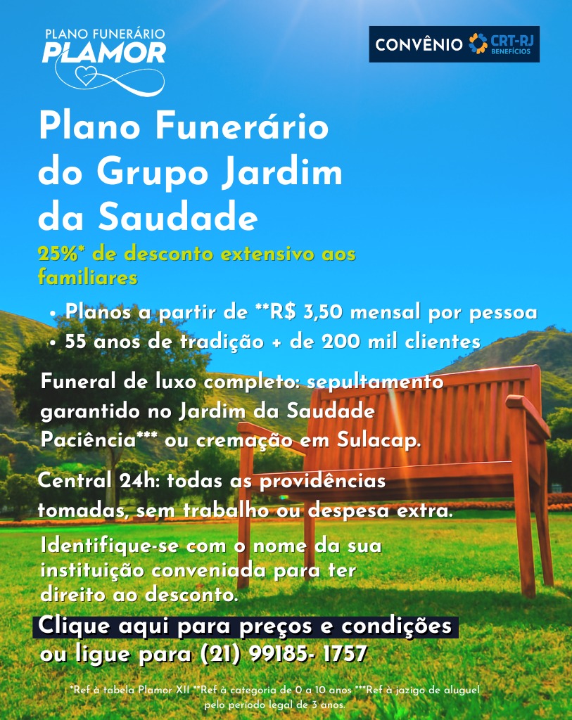 Plano Funerário Plamor - Oferece 25% de desconto