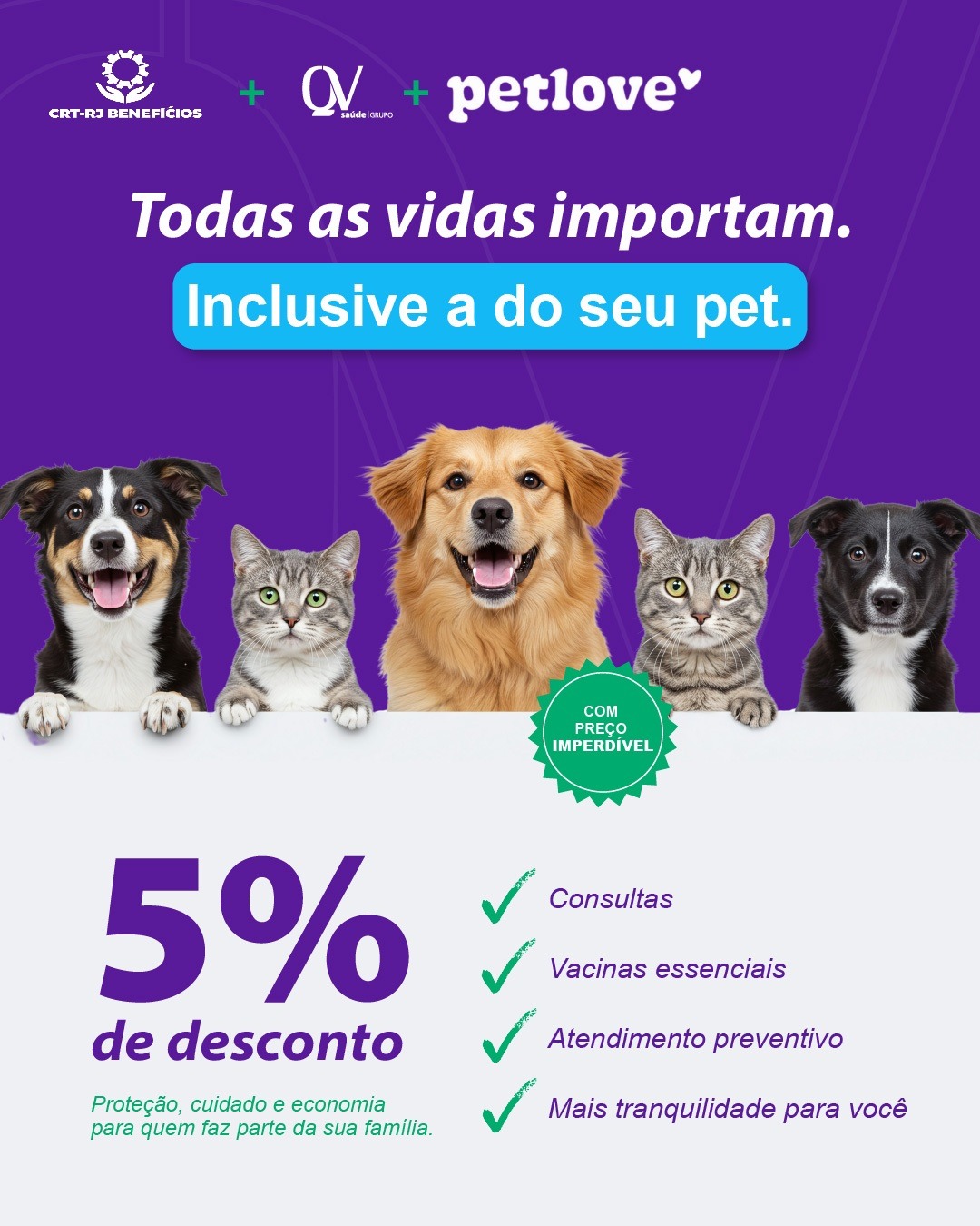 Plano de saúde pet com 5% de desconto
