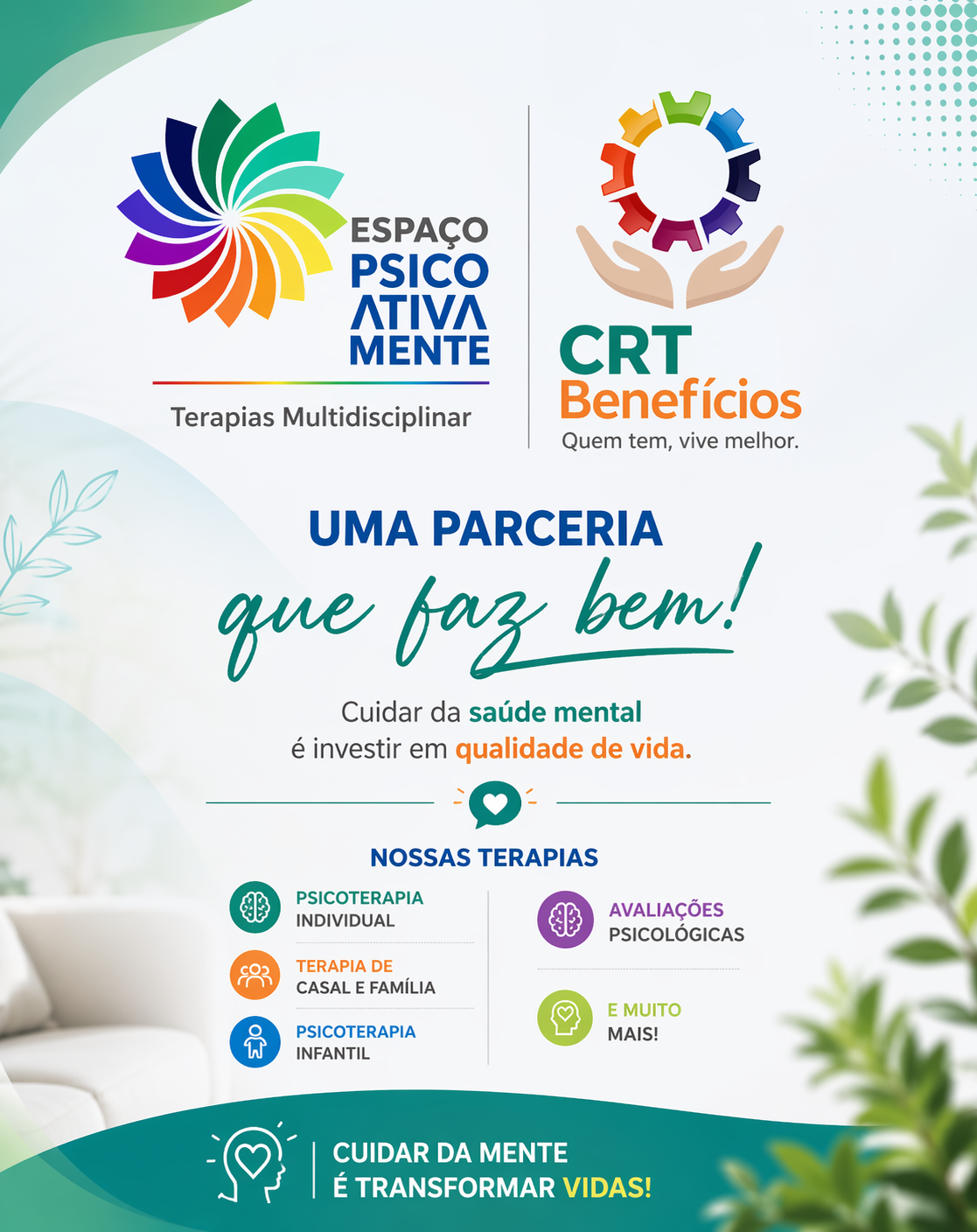 15% de Desconto no Espaço PsicoAtivaMente – Terapia Multidisciplinar