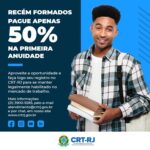 RECÉM FORMADOS PAGUE APENAS 50% NA PRIMEIRA ANUIDADE