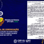 Edital de convocação para eleição da Diretoria Executiva e Conselheiros Regionais do CRT-RJ é publicado