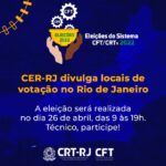 CER-RJ divulga locais de votação