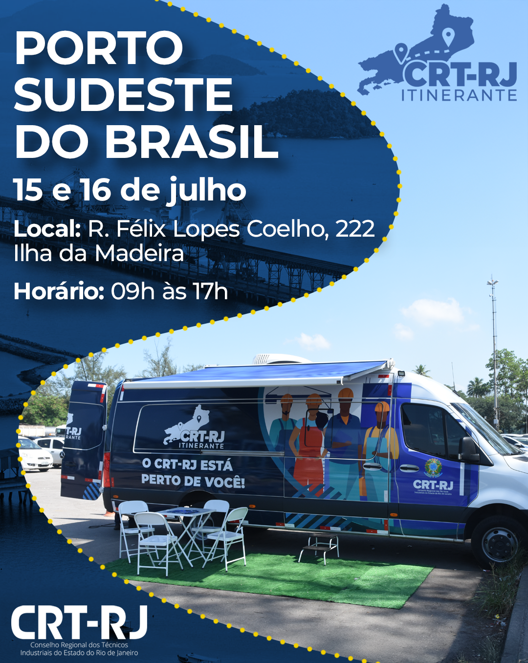 CRT Itinerante no Porto Sudeste