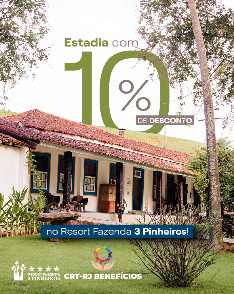 CRT-Benefícios: Hospedagem com 10% de desconto