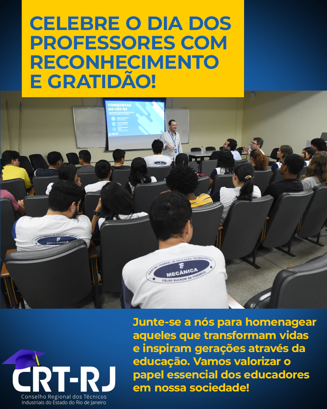 CRT-RJ parabeniza os mestres e mestras